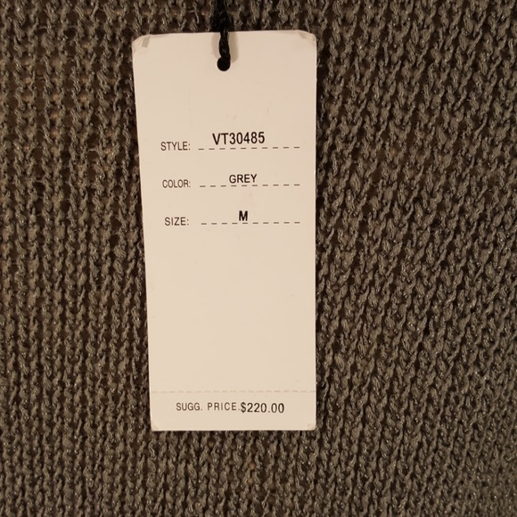 Vertigo Paris Gray Silver Crochet Dress Tunic - Picture 7 of 8